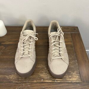 Adidas size 12 Men's Beige Canvas Sneakers